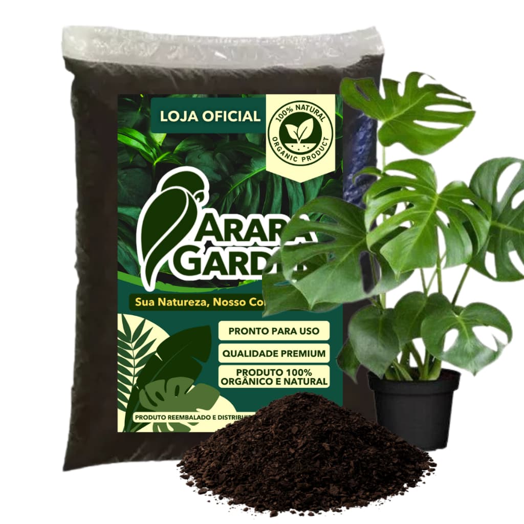 Terra Vegetal Adubada para Costela de adão Pronto Para Uso Jardim 2kg/5kg/10kg/20kg