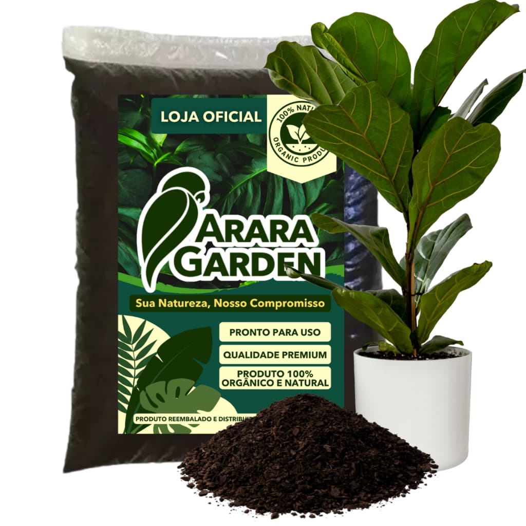 Terra Vegetal Adubada para Ficus lyrata Orgânico Pronto Para Uso Jardim 2kg/5kg/10kg/20kg
