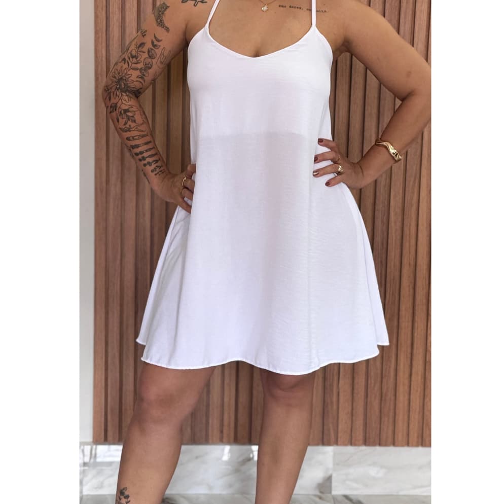 Vestido Curto Frente Unica