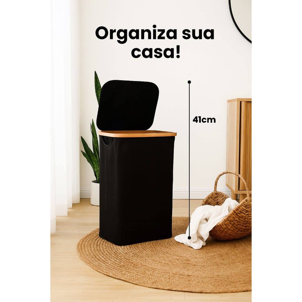 Cesto Organizador Dobrável 70 Litros Com Tampa Caixa Armazenamento Multifuncional Sortido