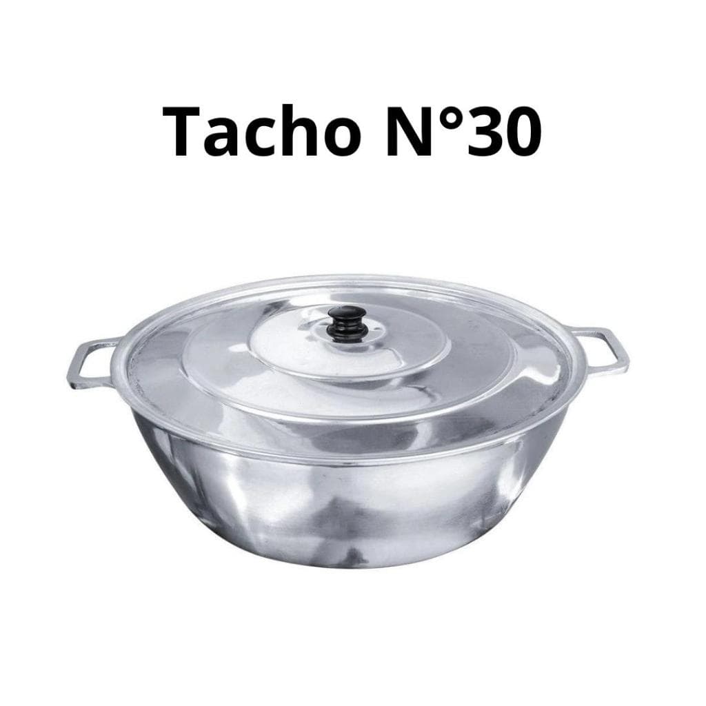 Tacho N°30 5,2 Litros em Alumínio Batido Grosso Fundido