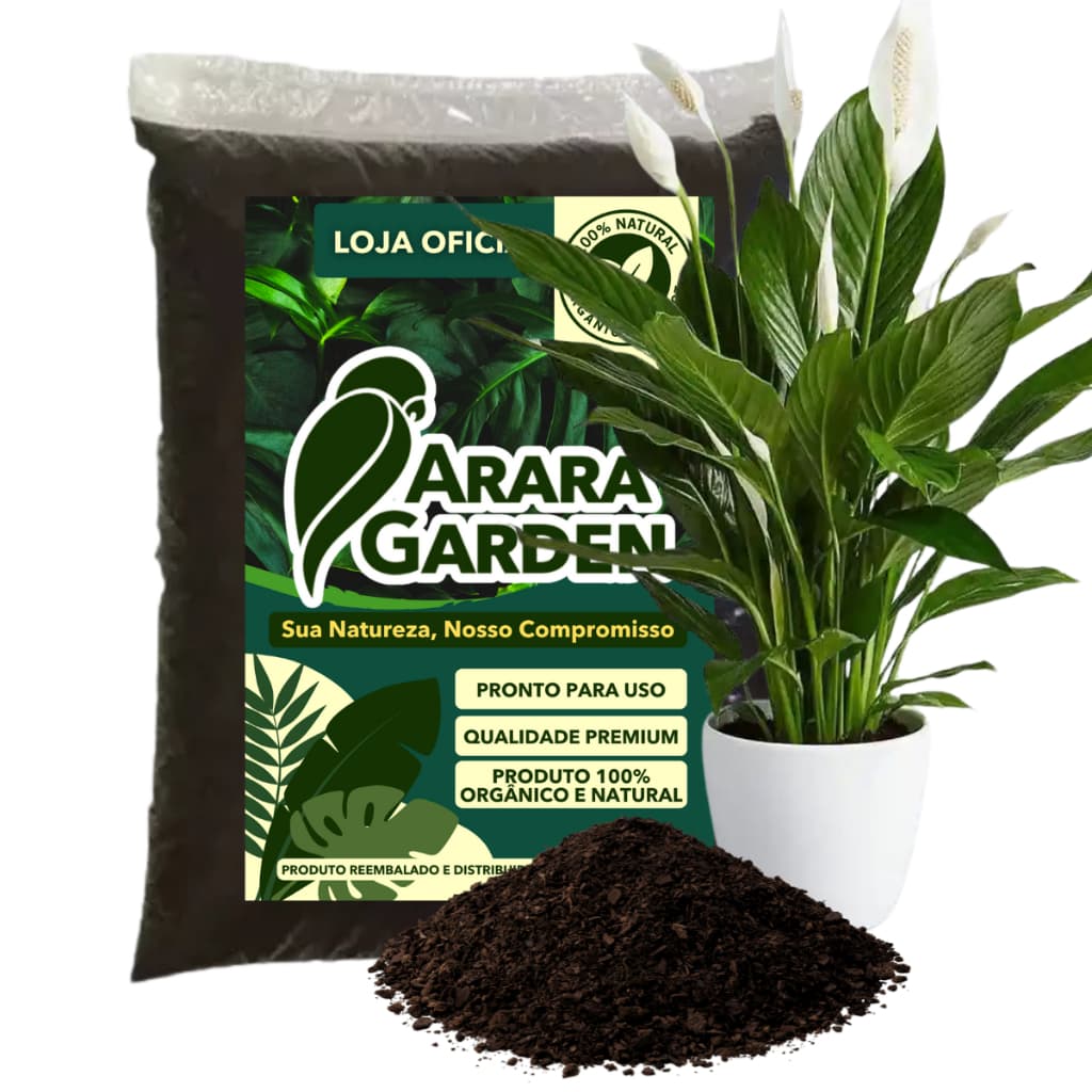 Terra Vegetal Adubada Orgânica para Lírio da Paz Premium 2kg/5kg/10kg/20kg