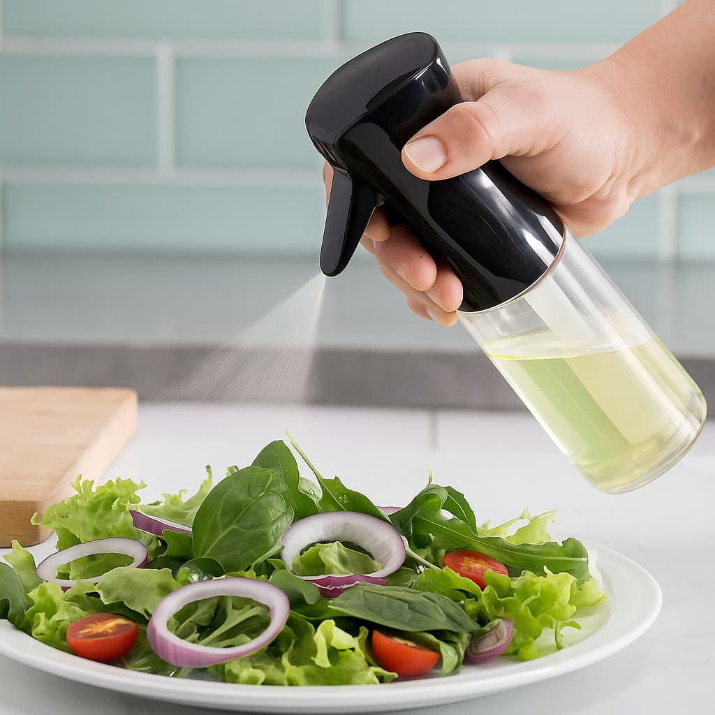 Spray Culinário 200ml para Óleo e Vinagre – Preto ou Branco