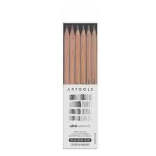 Lápis Grafite Graduado Artools Estojo com 6 (HB A 8B)