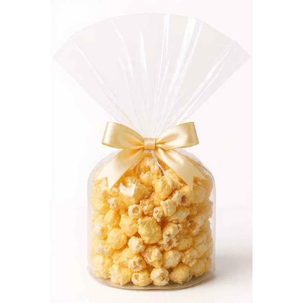 50 sacos de celofane para pipocas e doces.