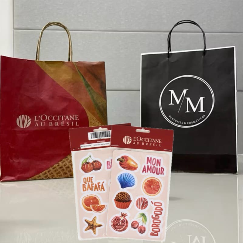 Adesivos Exclusivos de Loccitane au Brésil 2 Cartelas com 9 Adesivos cada