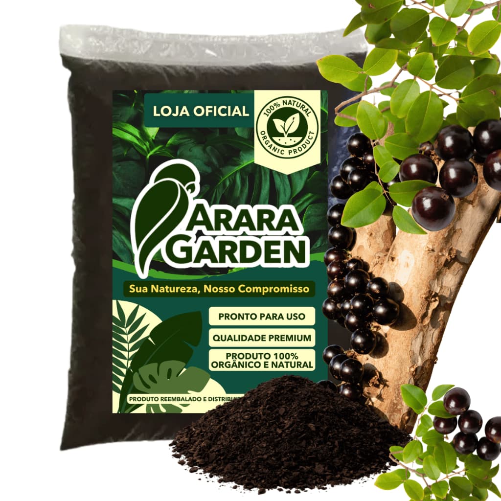 Terra Vegetal Adubada para Jabuticabeira Orgânico Pronto Para Uso Jardim 2kg/5kg/10kg20kg