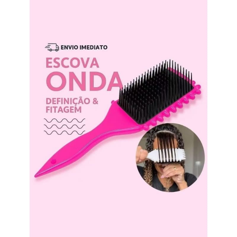 🌀 Escova De Ondulação De Cerdas De Javali - Com Pontas Para Reduzir Puxar E Separar Cachos Perfeitos 🌀 (cores sortidas)