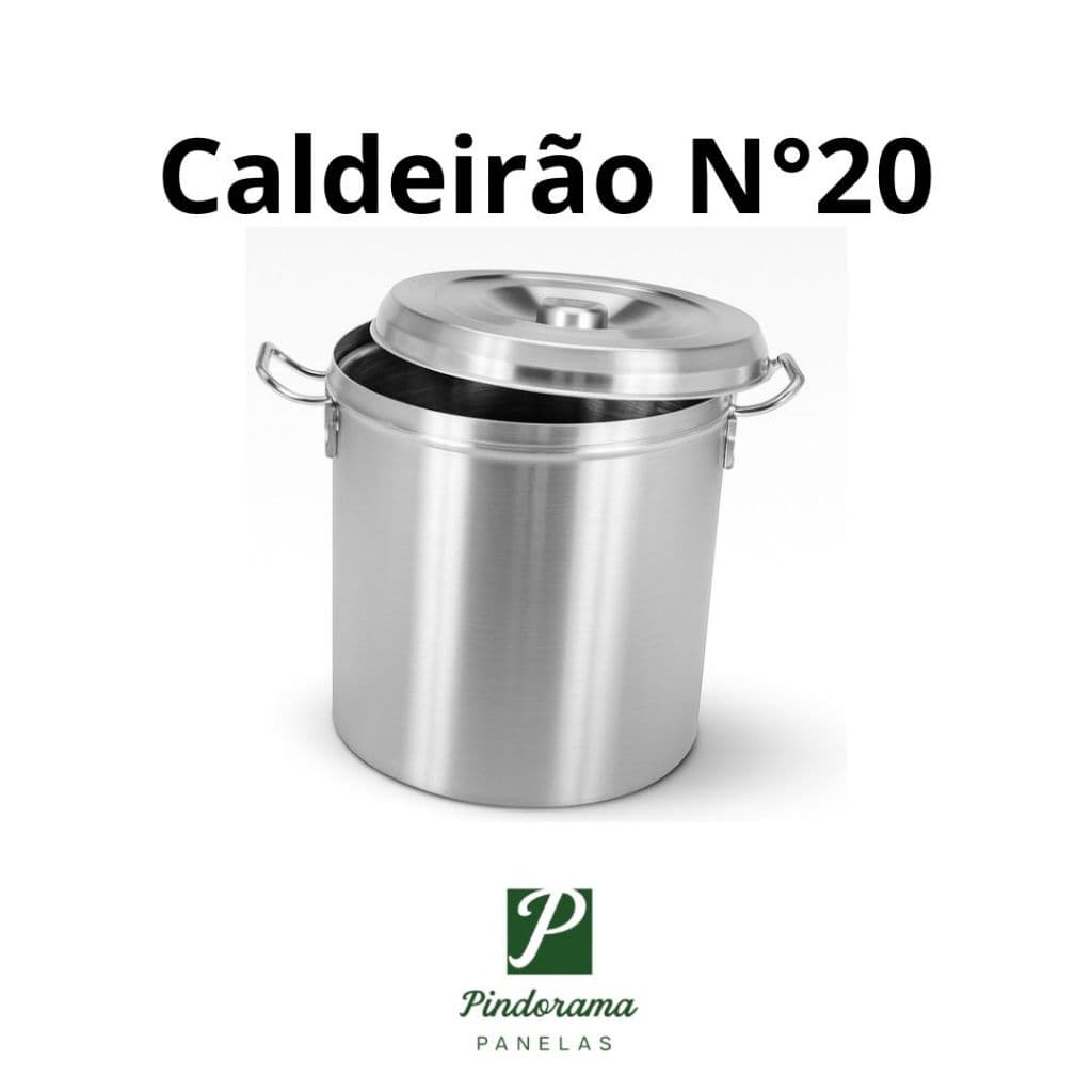 CALDEIRÃO HOTEL N°20 5L EM ALUMÍNIO REFORÇADO E ALÇA FUNDIDO, LATA DE ARMAZENAR