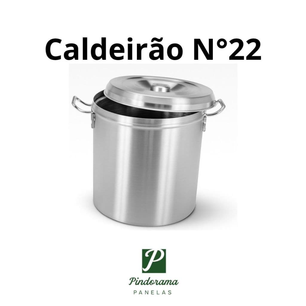 CALDEIRÃO HOTEL N22 6,8L EM ALUMÍNIO REFORÇADO E ALÇA FUNDIDO, LATA DE ARMAZENAR