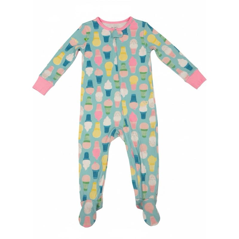 Macacão carters pijama com pé menina 4 anos