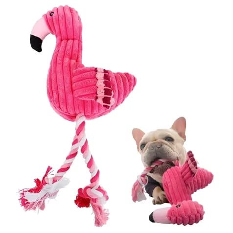 Pelúcia Flamingo Pet – Brinquedo Mordedor para Cães