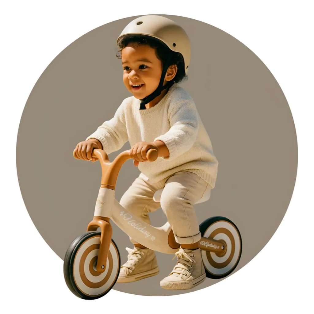 Bicicleta Equilibrio Infantil Sem Pedal Aprendizagem Divertida Estabilidade Marrom