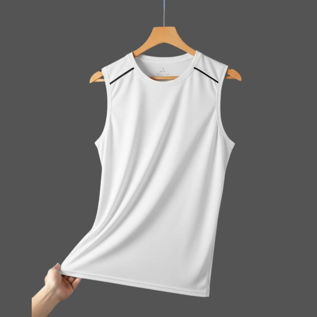 Regata-Camiseta DRYFIT Lisa Masculina Esportiva Para Atividades Fisicas