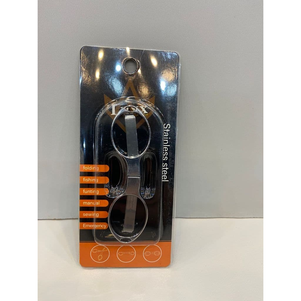 Tesoura de Metal Dobrável Portátil de Bolso Pequena Costura Arremate Cortar de Metal Aço Metal Resistente Alta Qualidade