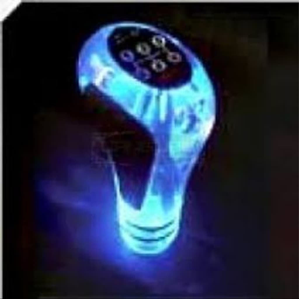 Manopla Bola De Câmbio 5 Marchas Led Azul Serve em Gol Voyage, Saveiro, Parati Santana  G1 G2 G3 G4