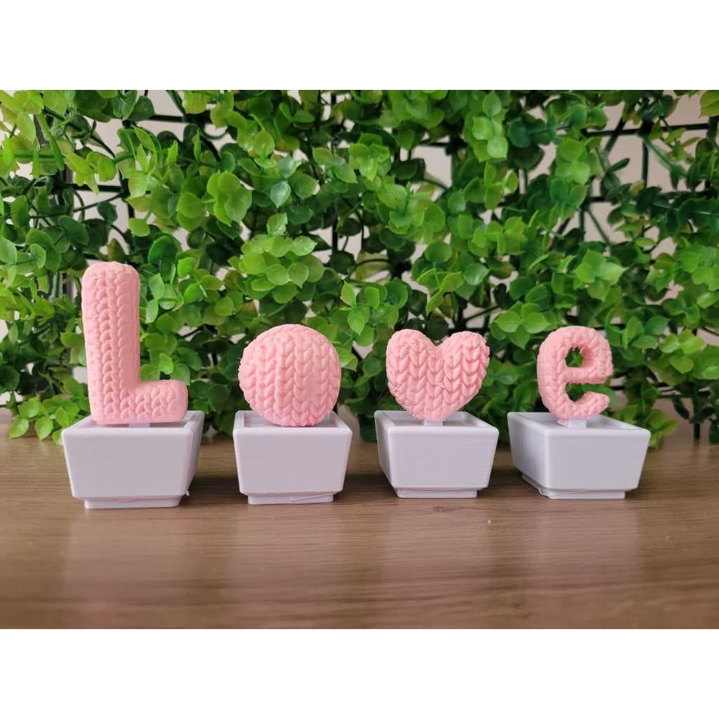 Vasos love de decoração Sala/quarto