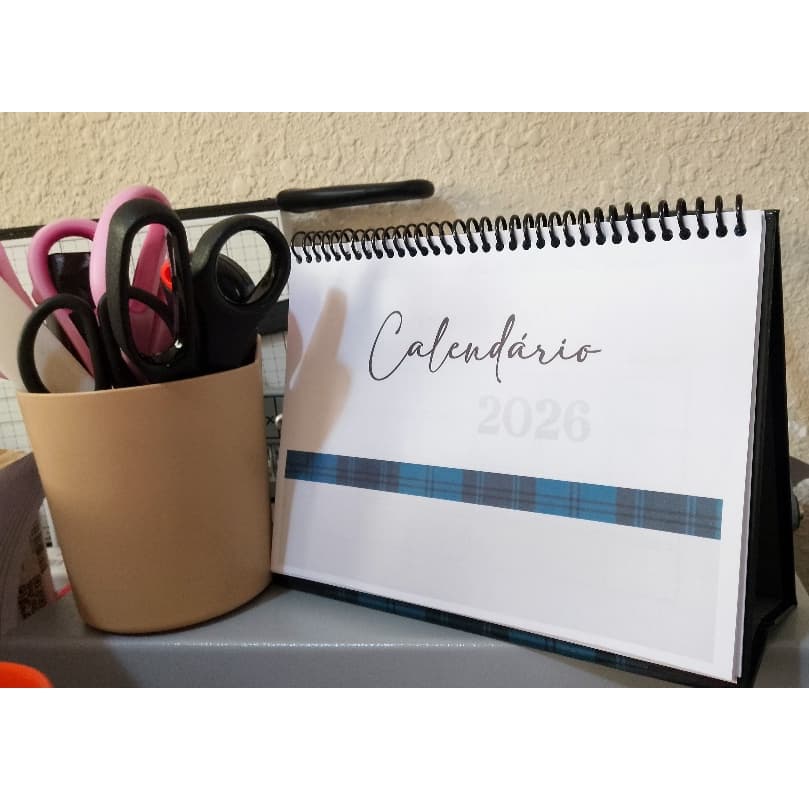 CALENDÁRIO DE MESA GRANDE A5 PERSONALIZADO 2026/ 2027 | VARIADOS TEMAS