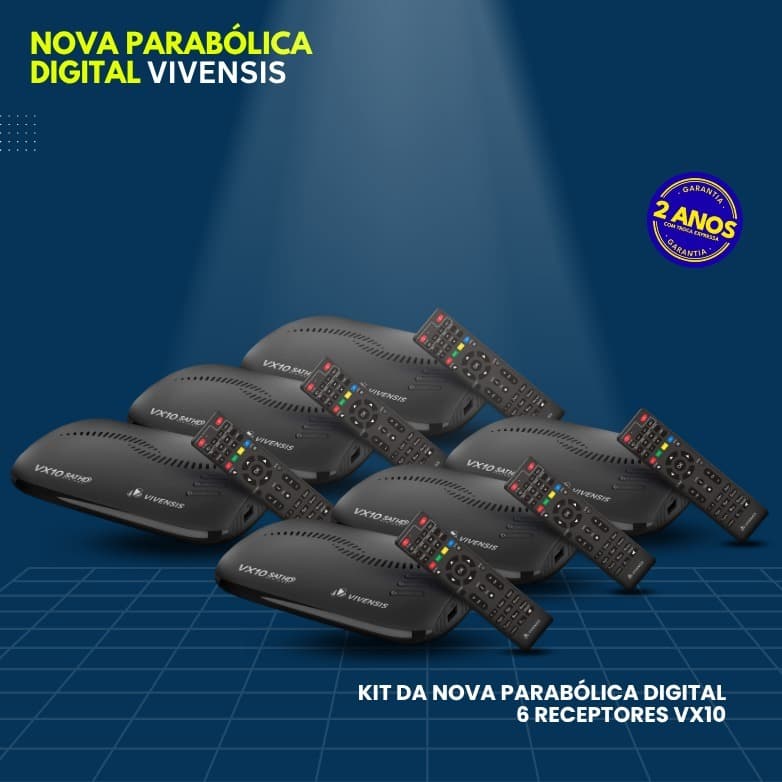 KIT COM 6 RECEPTORES VX10 DA PROMOCAO
