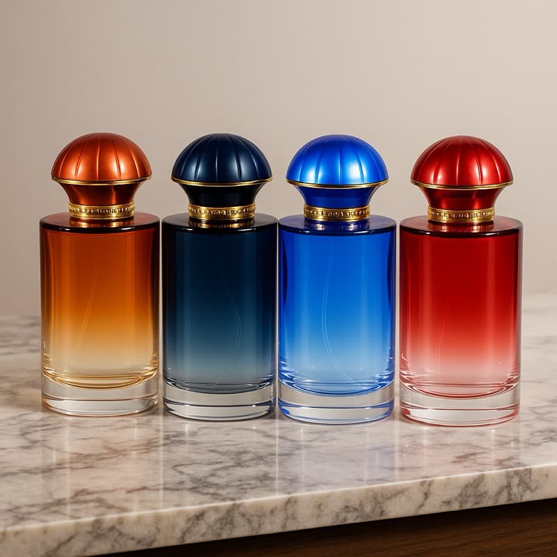Kit 5 Vidros Perfume Cilíndrico luxo 100ml