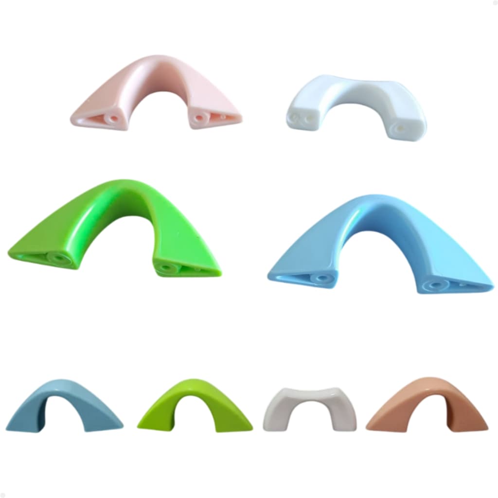Kit 6 Puxador Colorido 32mm  Azul Verde Salmão Branco para Gavetas, Armários e Móveis em Geral