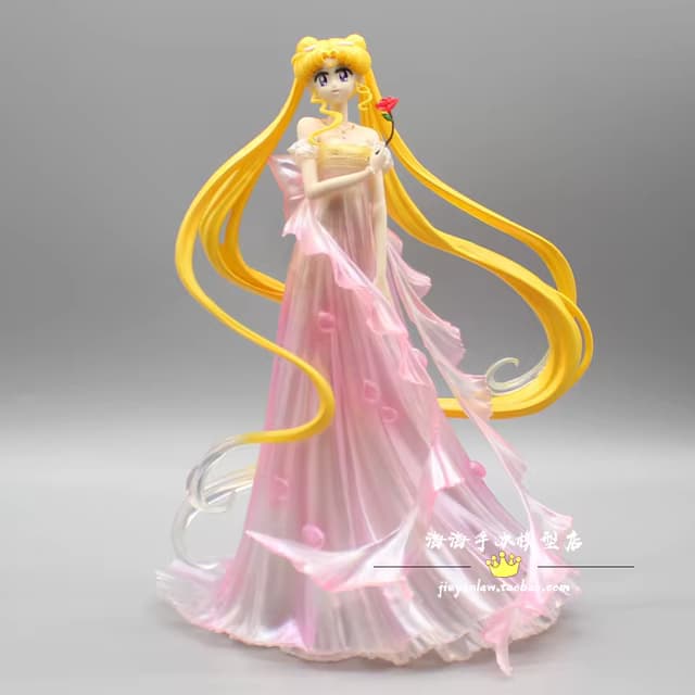 Action Figure Sailor Moon Usagi Tsukino Vestido Longo - Produto no Brasil Envio Imediato.