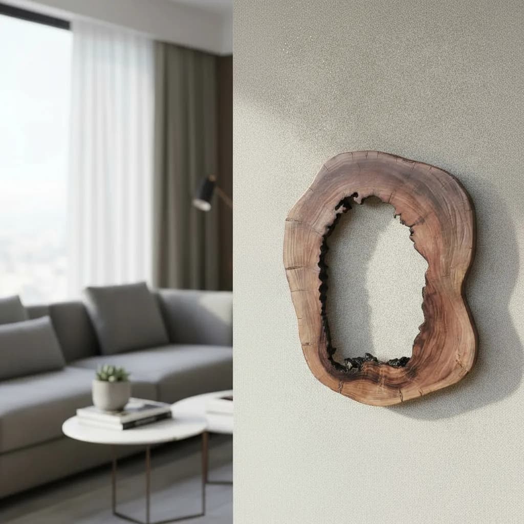 Moldura Rústica Madeira Ipê Artesanal P/ Decoração