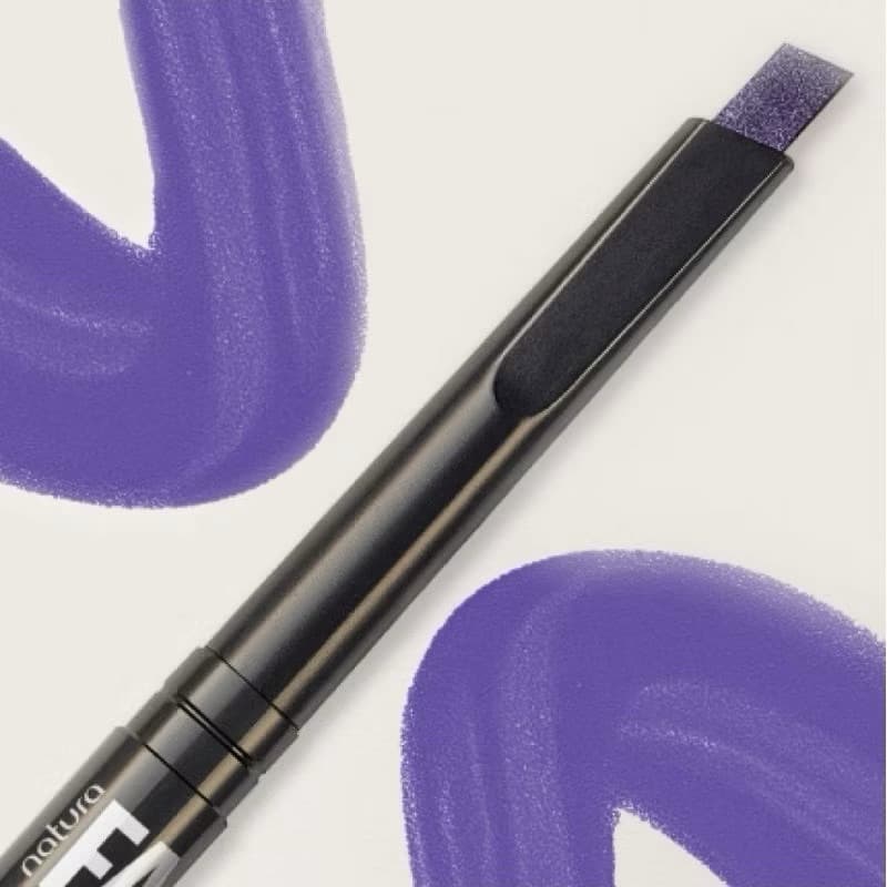 Delineador retrátil Natura Faces Roxo metálico