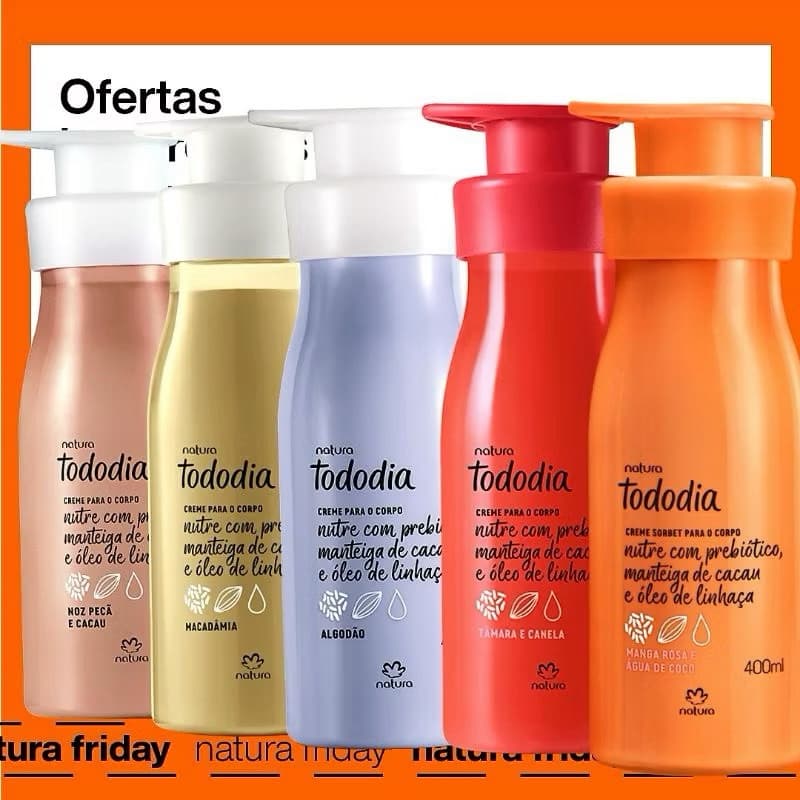 Creme Desodorante Nutritivo Para o Corpo Tododia Natura Creme ou Refil