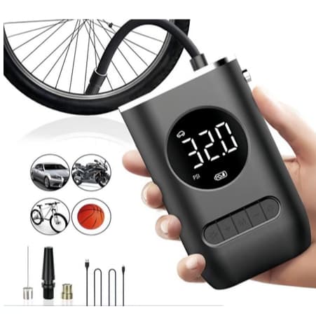 Mini Compressor de Ar Portatil Recarregavél Digital USB Calibrador Pneu Envio Imediato