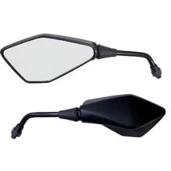 Retrovisor Mini Kawasaki Z400 Honda ou Yamaha Renascença Rosca Inversa Motos Yamaha