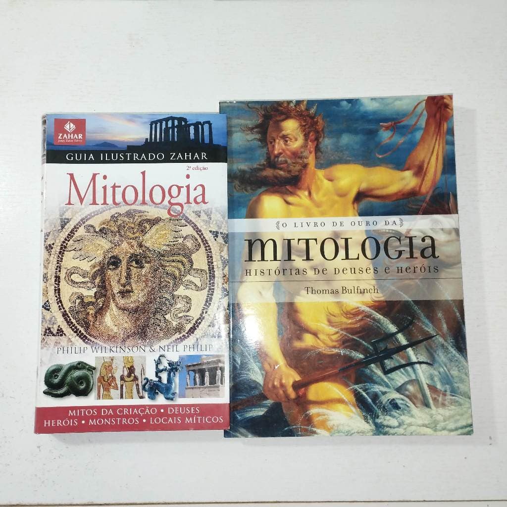 KIT Livros: Guia Ilustrado Zahar: Mitologia + O Livro de Ouro da Mitologia: Histórias de Deuses e Heróis