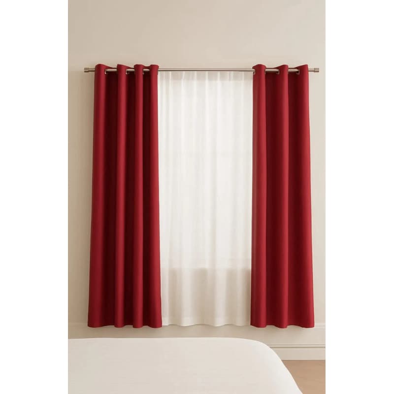 Cortina Elegante Oxford Com Voil 3x2,50 Yeshua Enxovais
