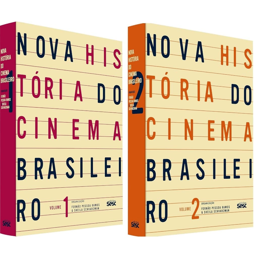 KIT Livros Nova História do Cinema Brasileiro 1 e 2 – Fernão Pessoa Ramos e Scheila Schvarzman