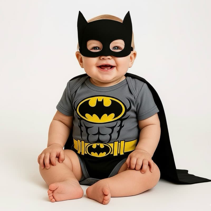 Body tematico Batman menino mesversario do P ao G