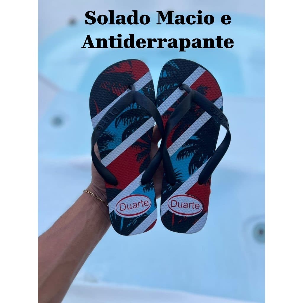 CHINELO CONFORTAVEL MASCULINO ADULTO LANÇAMENTO ESTAMPADO