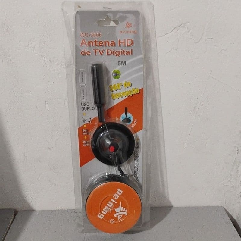 Antena HD de TV Digital 5 Metros Peining WU-3006