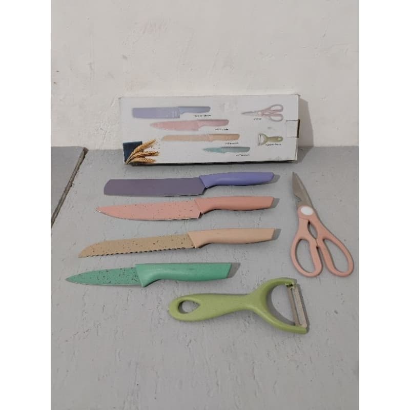 Faqueiro Colorido 6 Peças para Cozinha