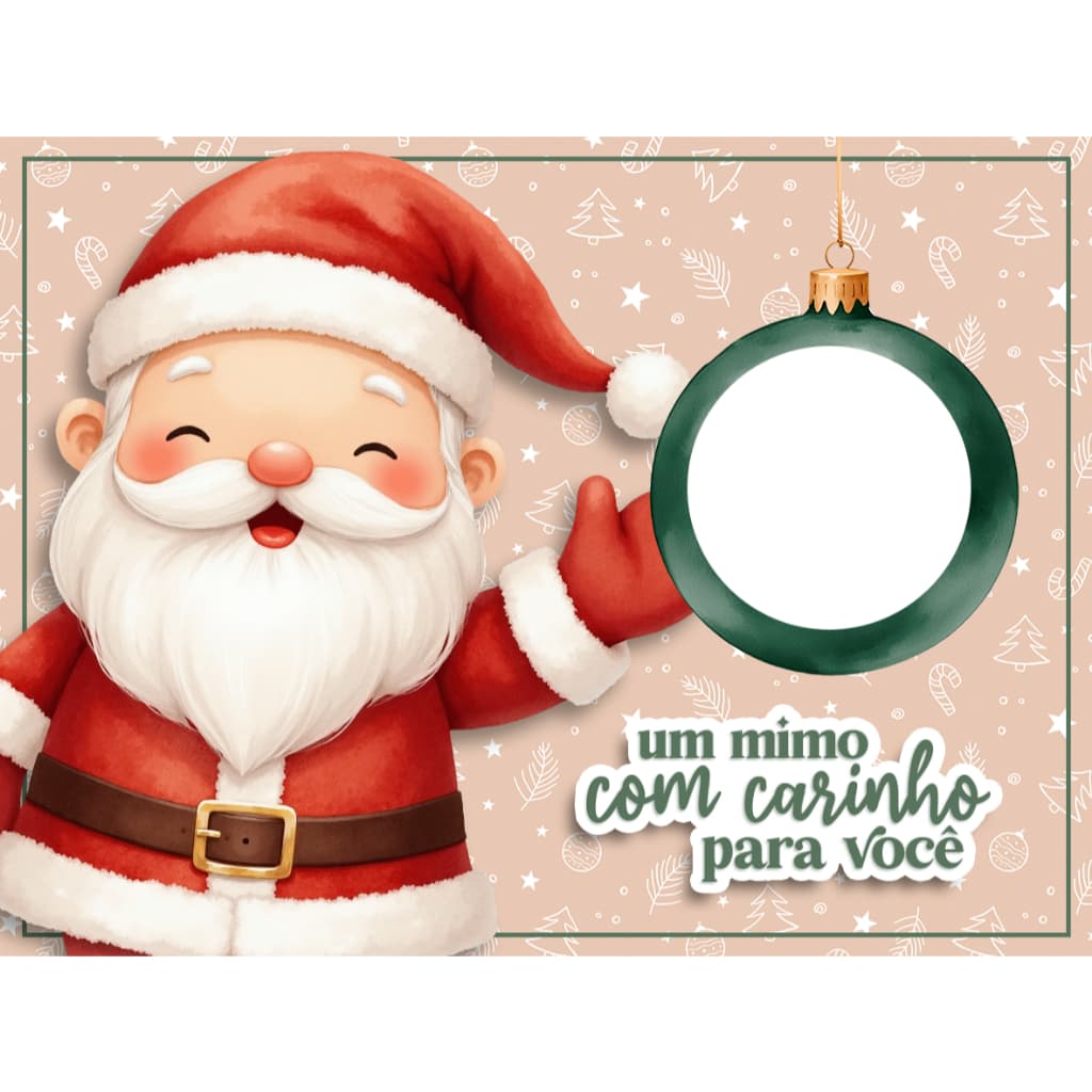 Cartões Para Potinho De Hidratantes - Mimos Natal (NÃO ACOMPANHA O POTINHO COM O CREME)