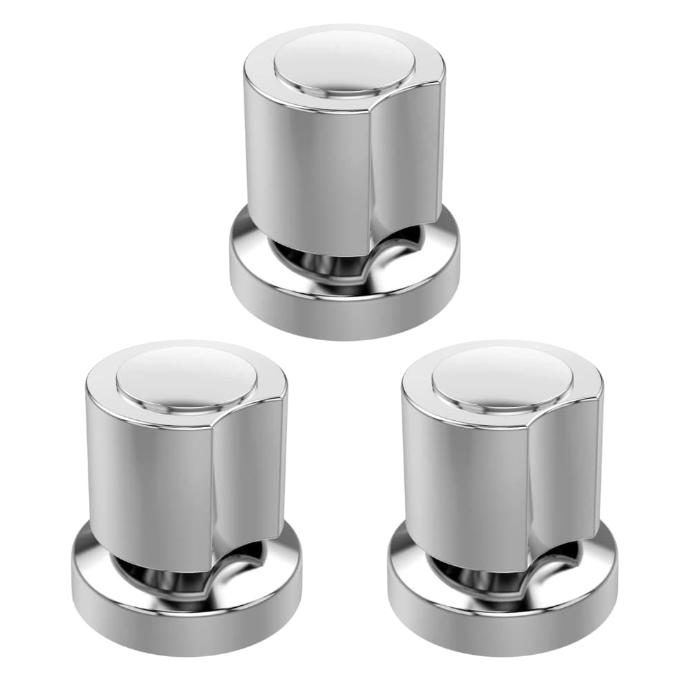 Kit 3 Acabamentos para Registro C40 Deca Cromado em Metal — Alta Durabilidade e Encaixe Perfeito