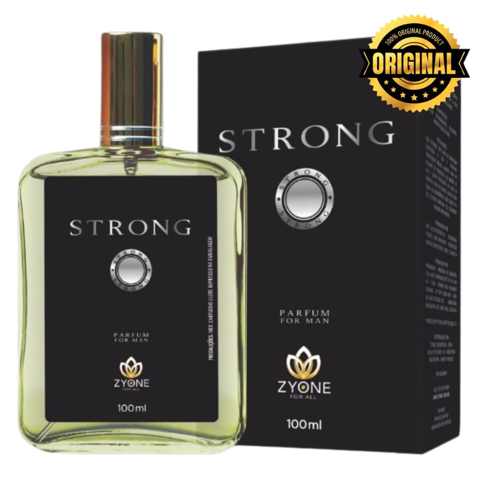 Strong Zyone Cosméticos Masculino Parfum 100ml Alta Fixação 25% Essência Premium