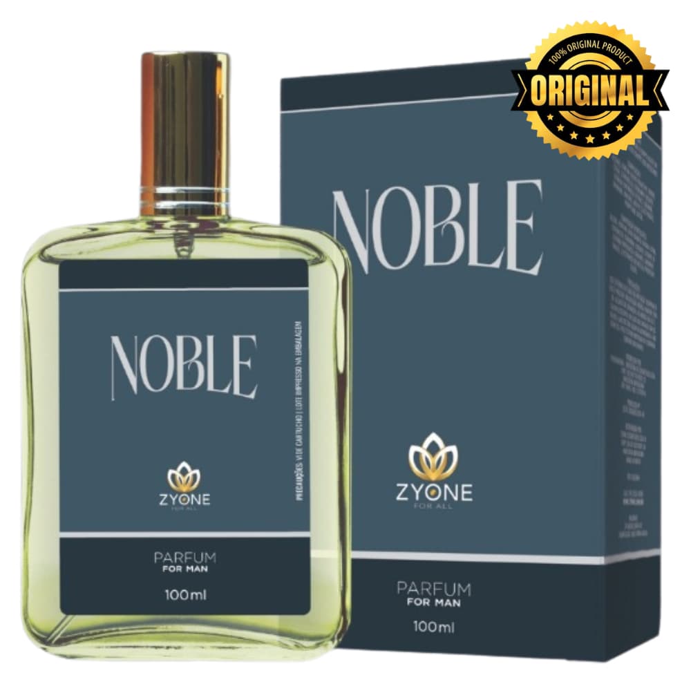 Noble Zyone Cosméticos Masculino Parfum 100ml Alta Fixação 25% Essência Premium
