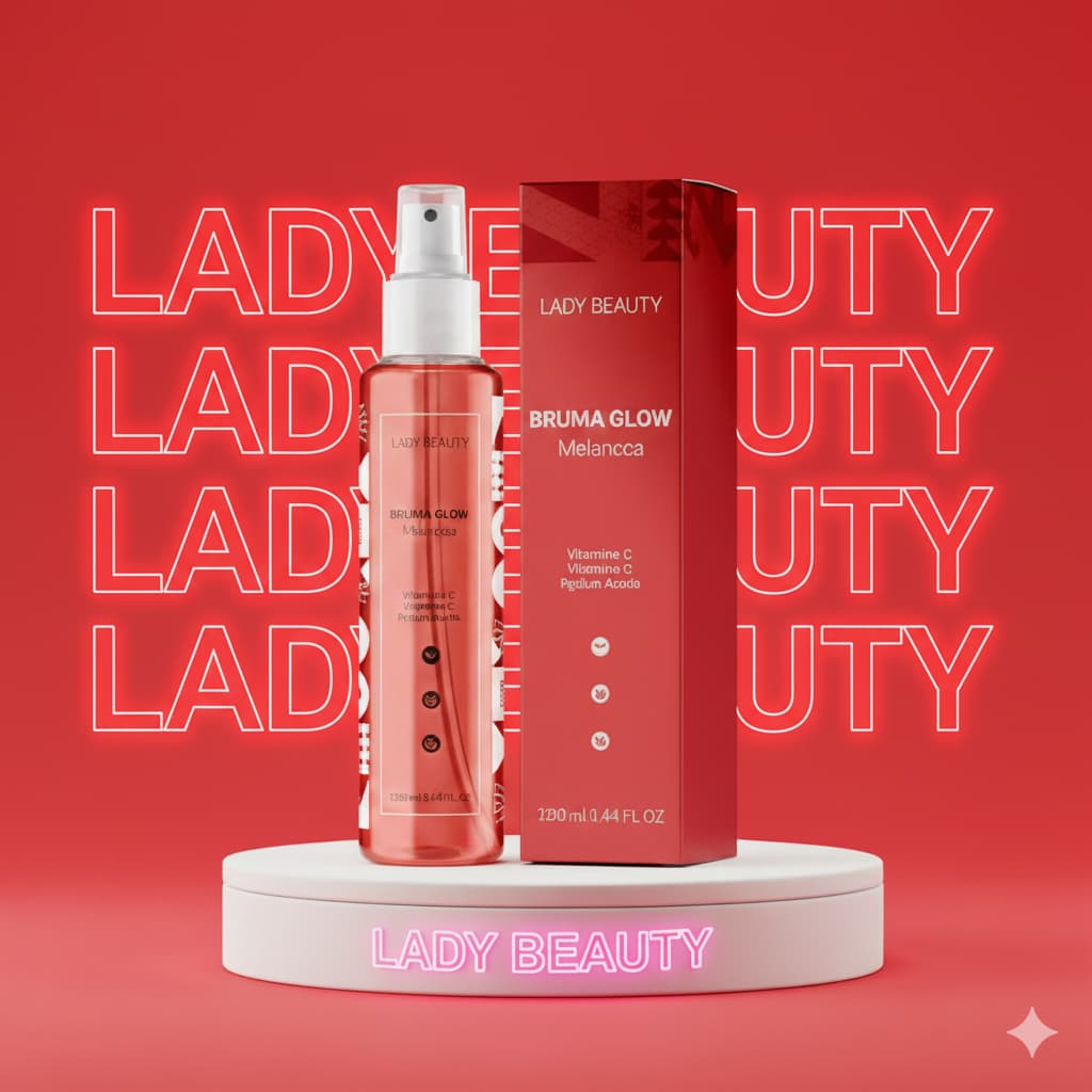 Bruma Glow Melancia Lady Beauty – Hidratação, Frescor e Iluminação Instantânea