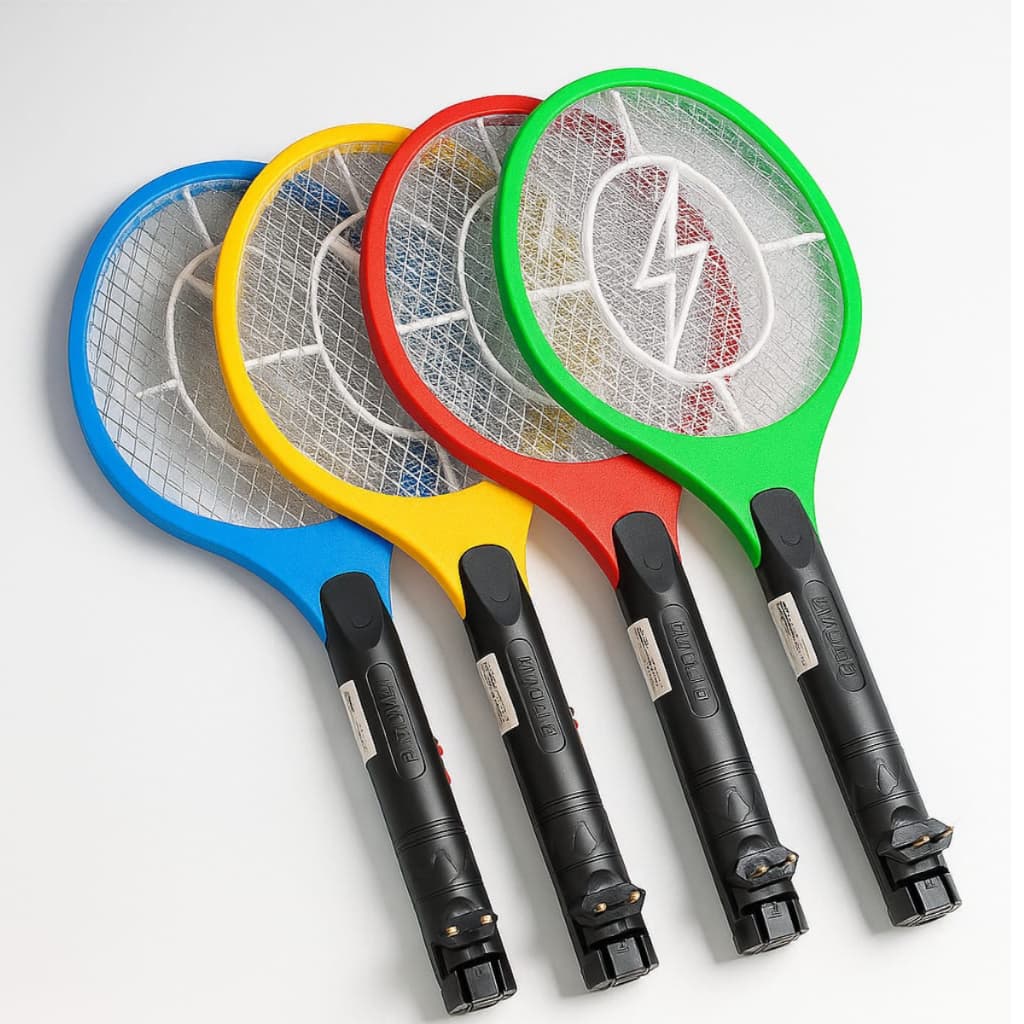 Raquete Elétrica Mata Pequenos Insetos Mosquito Mosca Bivolt