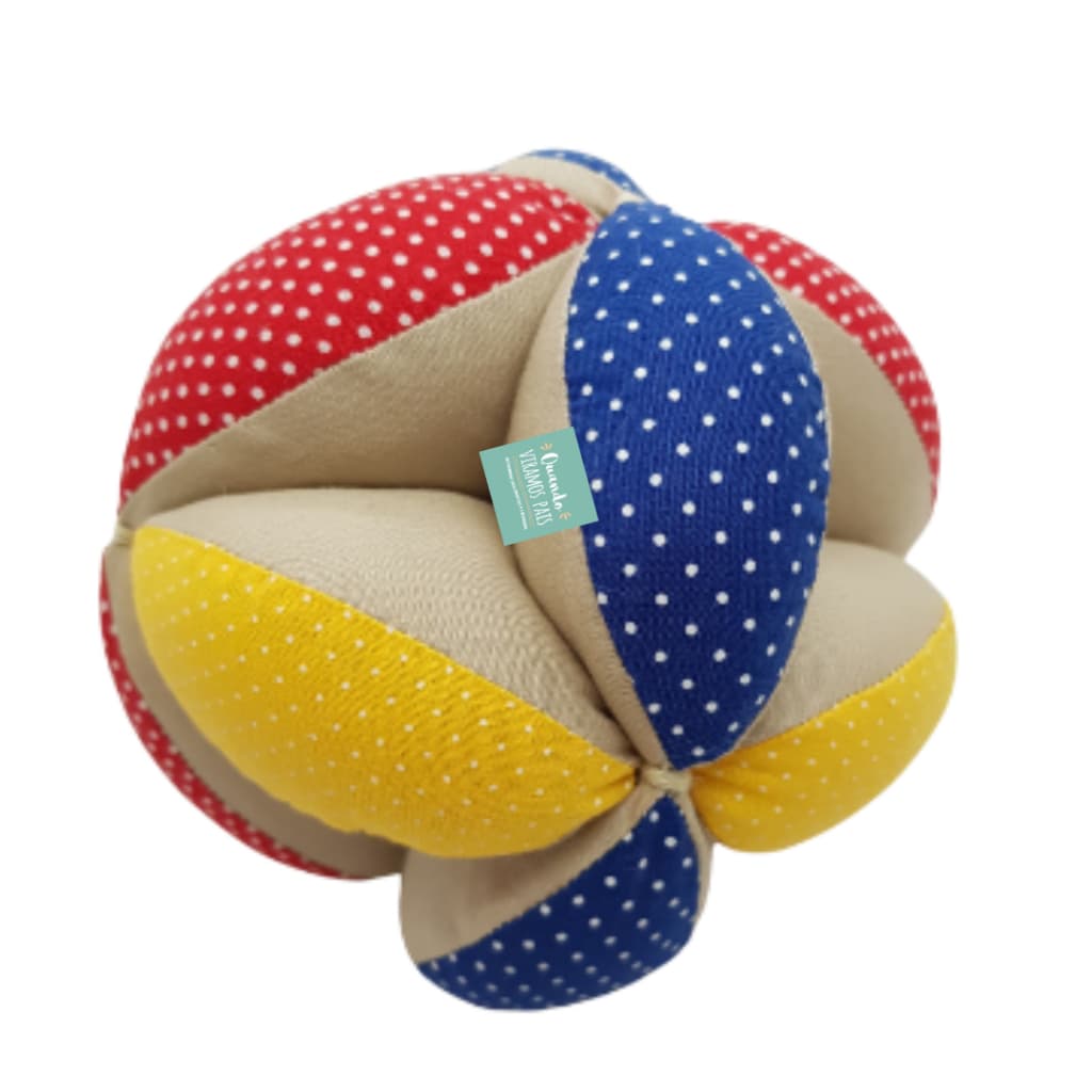 Bola sensorial Montessori de tecido Brinquedo para bebês 0 a 6 meses Infantil