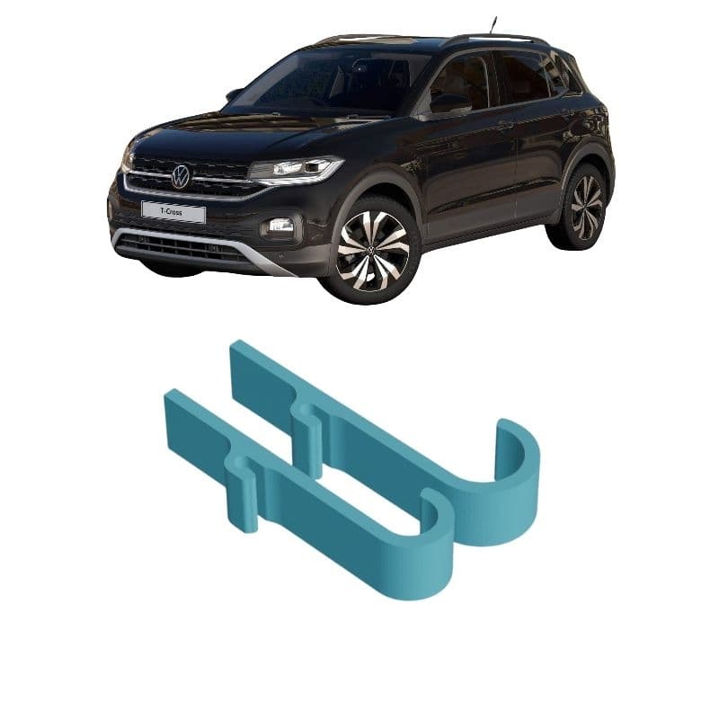 Ganchos para guarda-chuvas para o sistema ISOFIX do carro VW T-cross