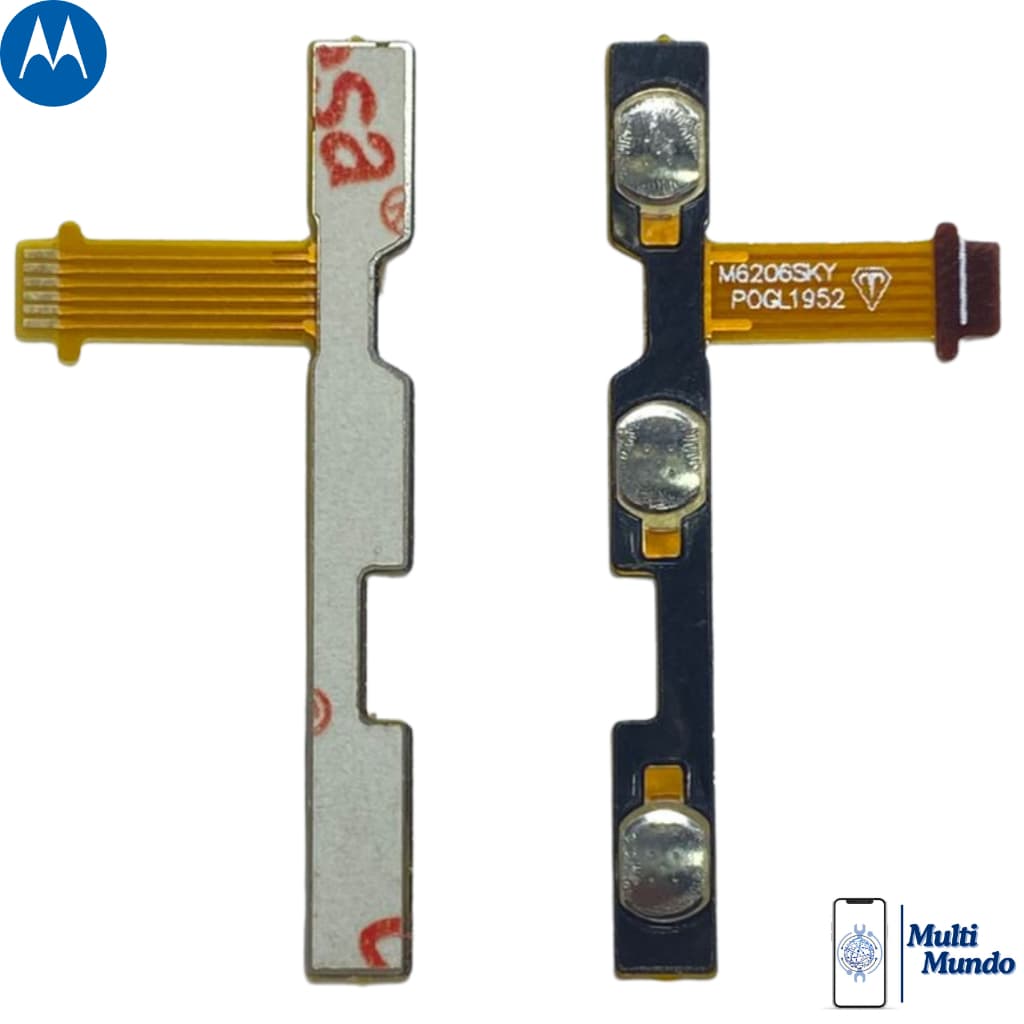 Flex Botão Power E Volume Compatível Com Moto G8 Power Lite