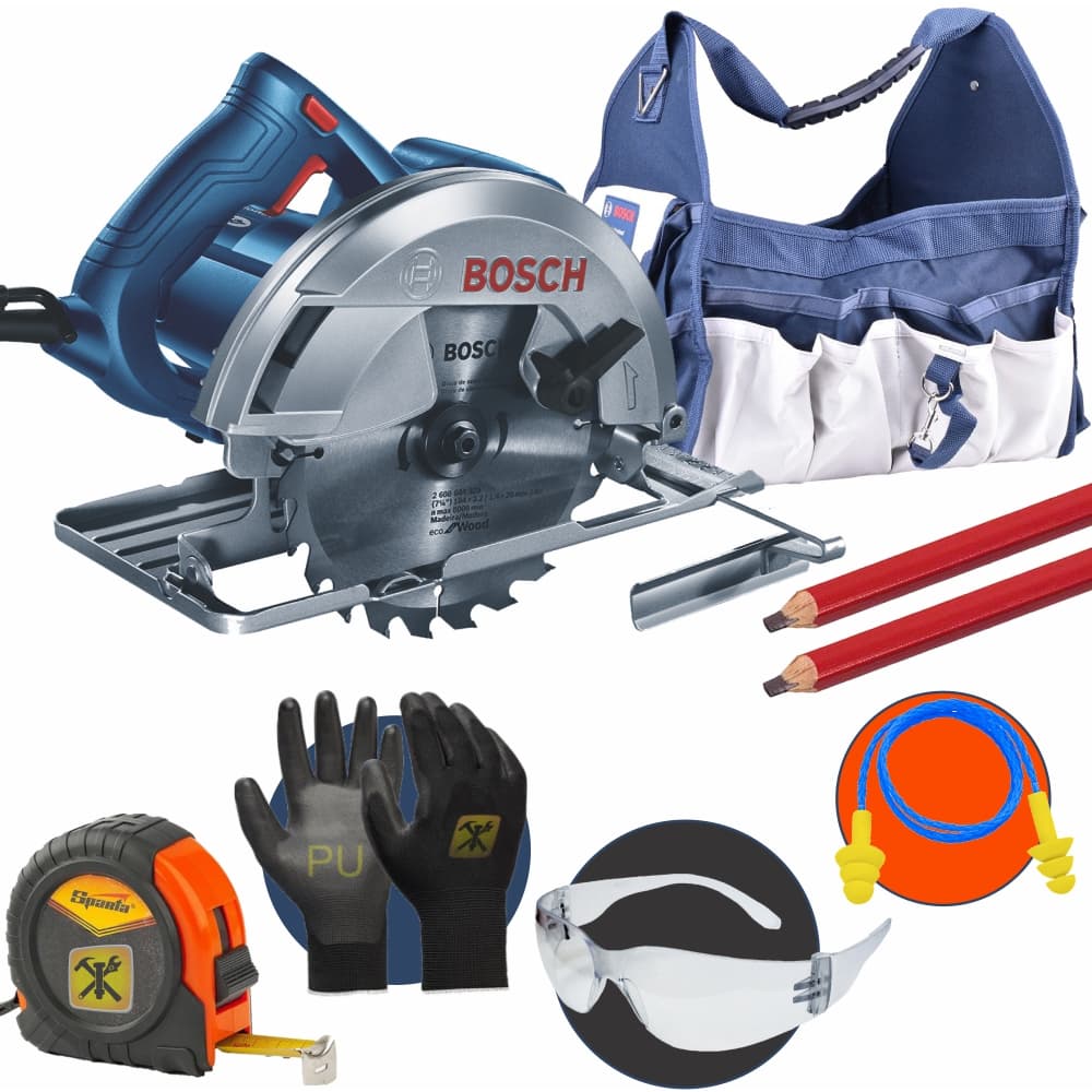 Serra Circular 1500w Gks 150 Bosch + Bolsa, Disco E Brindes