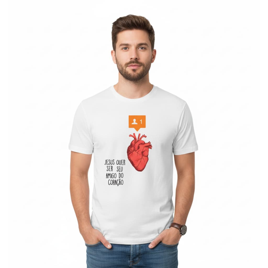 Camiseta Camisa Fé Jesus Cristo - Versículo Bíblico Frase Inspiradora - Roupa Gospel Presente Cristão