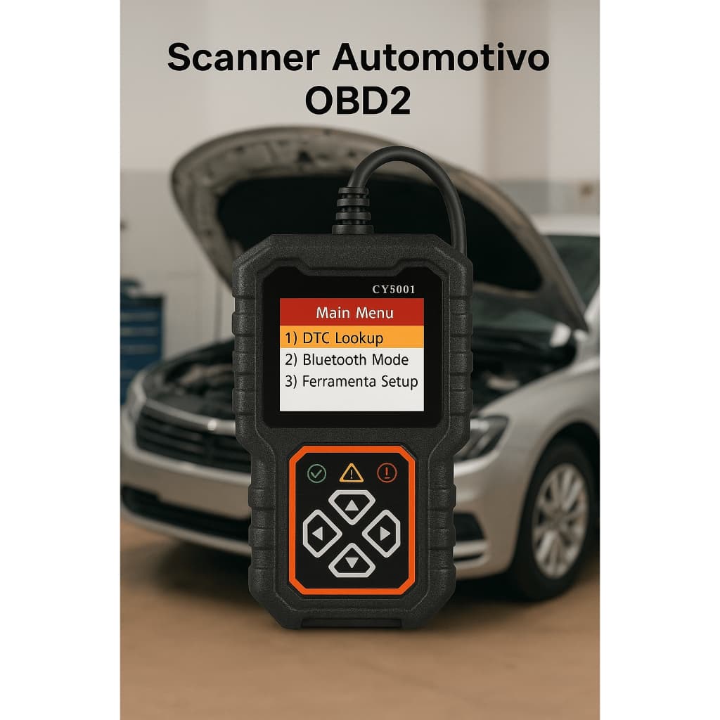 Scanner Automotivo OBD2 Universal | Leitor e Apagador de Falhas do Motor
